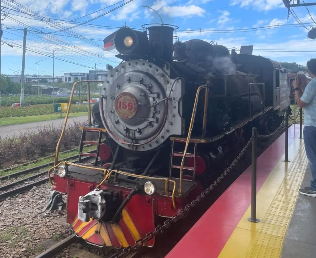 Trem Maria fumaça em Bento Gonçalves