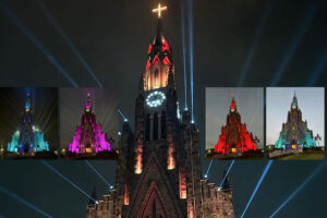 imagem destacada, catedral de pedra com show das luzes