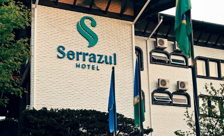 Entrada do Hotel Serrazul em Gramado–RS