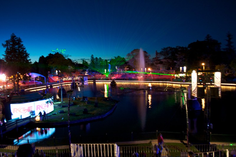 Nativitaten no lago Joaquina Rita Bier. Foto noturna.