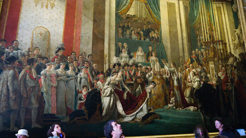 Reprodução da Coroação de Napoleão na Catedral.