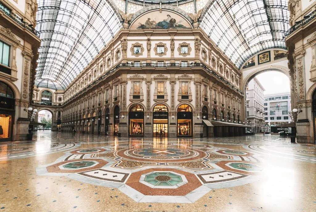Foto interna da Galleria Vittorio Emanuele II